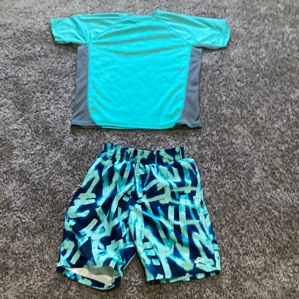 Blue swimsuit set